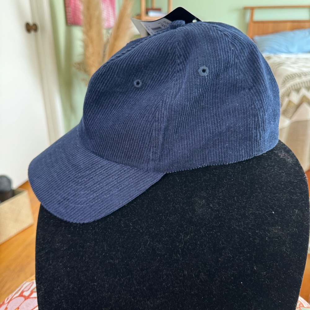 Blue Corduroy Baseball Cap